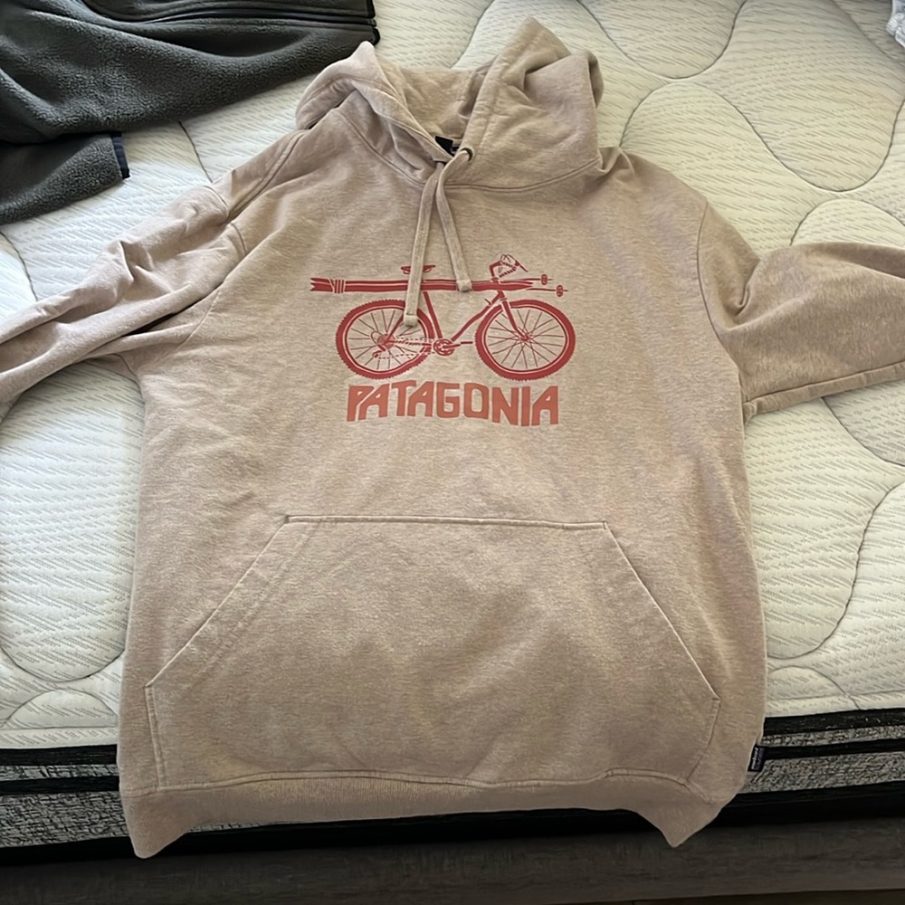 Tan patigonia hoodie